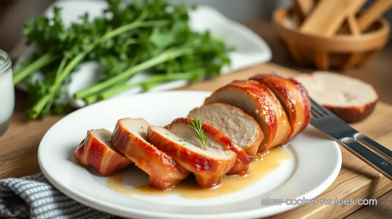 Bacon Wrapped Pork Tenderloin Delight