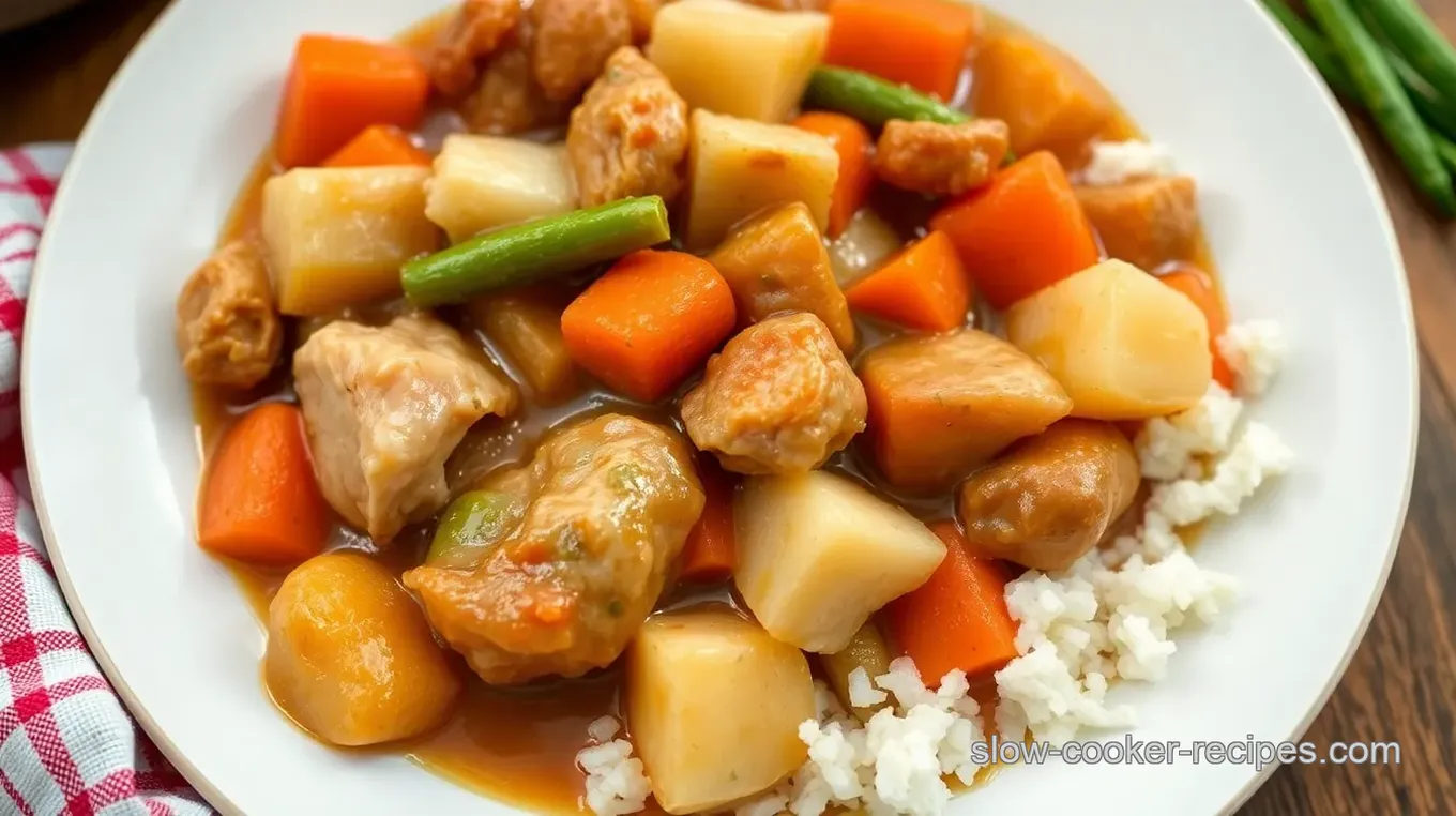 Slow Cooker Chicken and Vegetable Stew