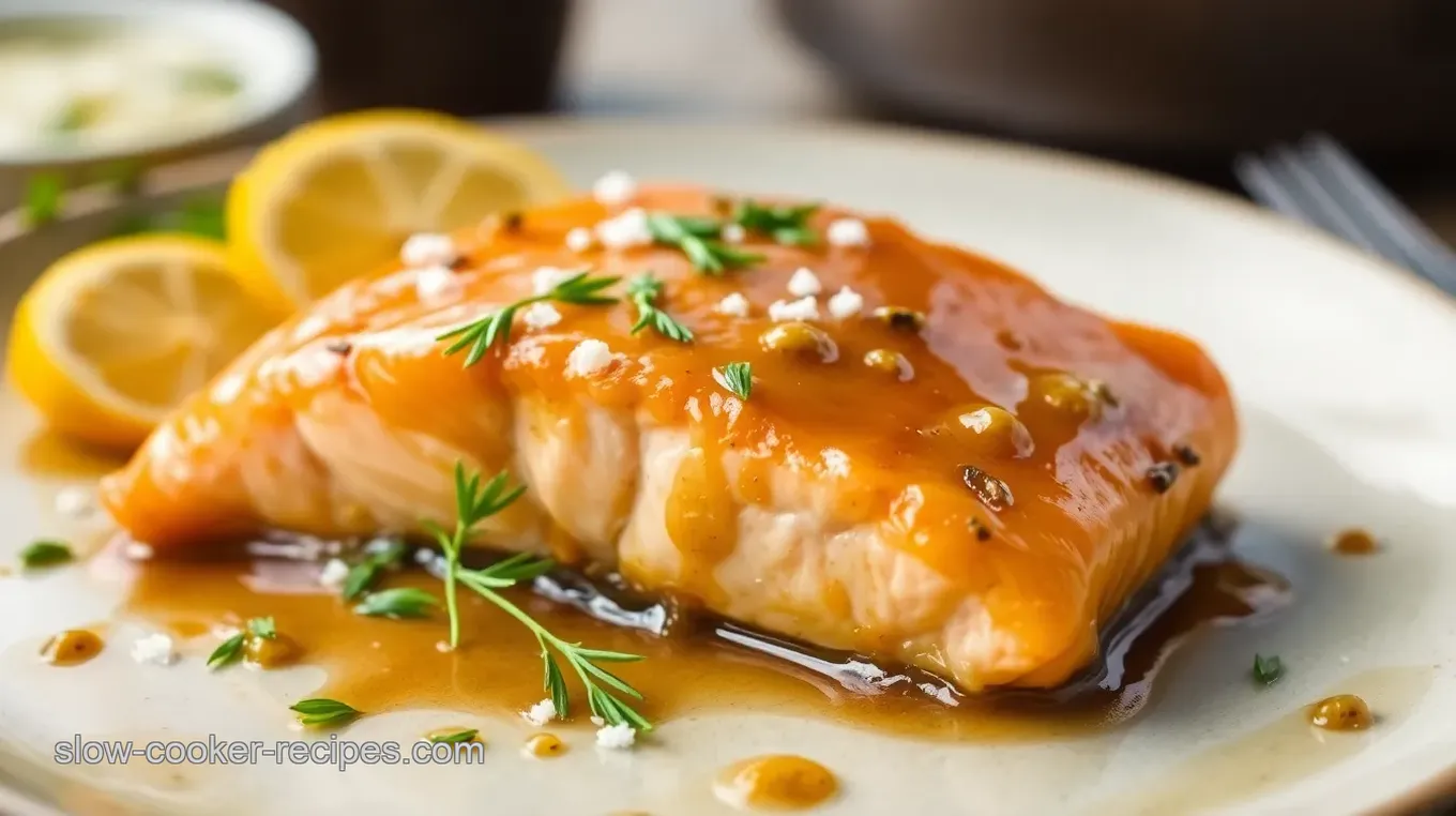 Maple Mustard Glazed Salmon