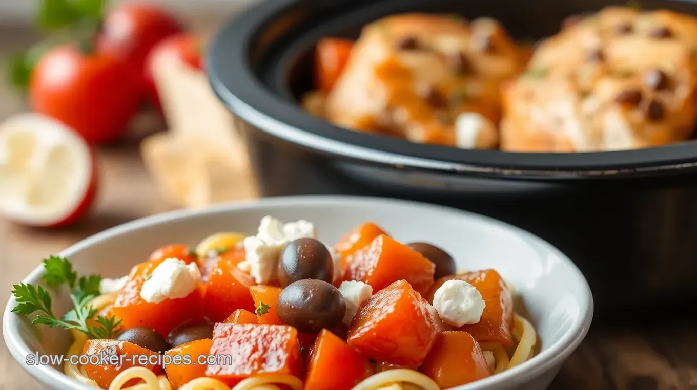 Slow Cooker Mediterranean Chicken