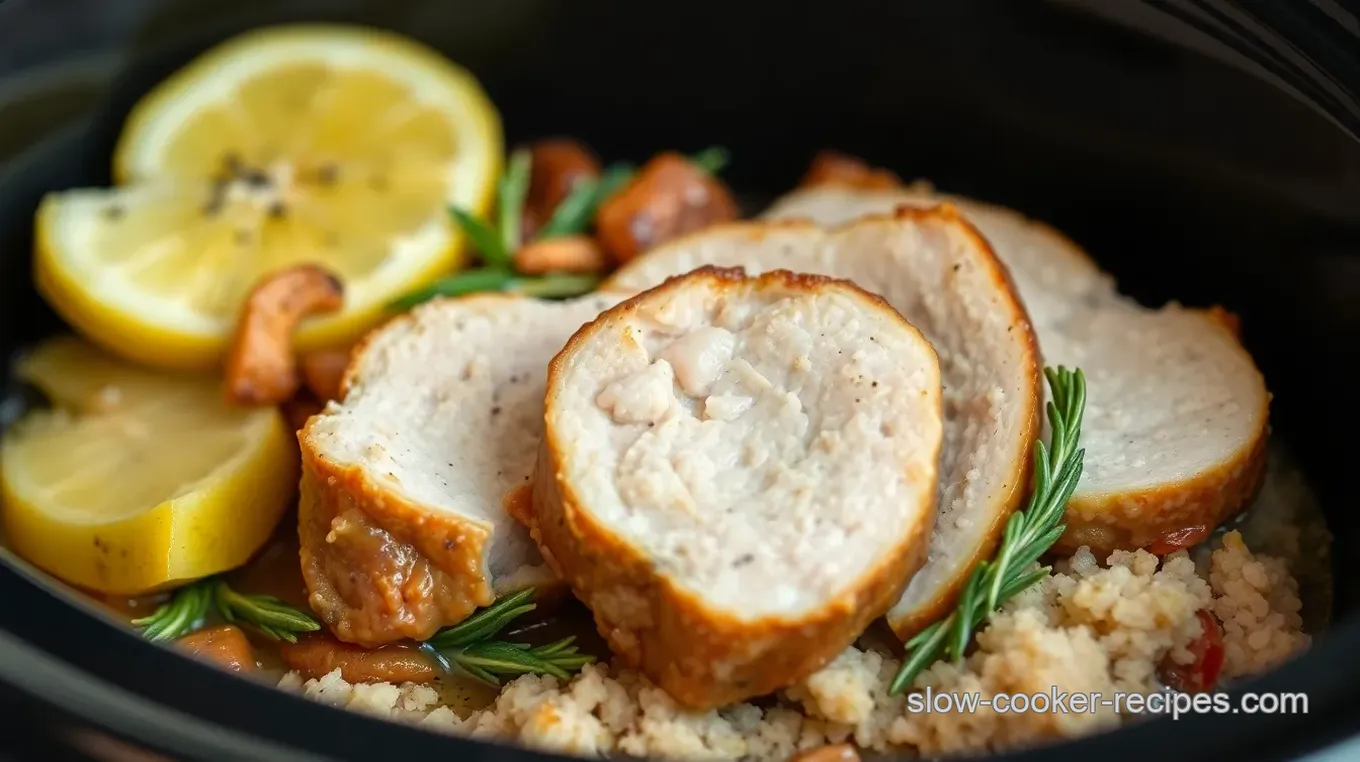 Slow Cooker Herb-Infused Turkey Breast with Gravy