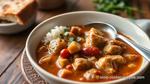 Cooked Chicken Gumbo with Spicy Andouille