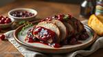 Roast Pork with Cranberry Glaze Delight