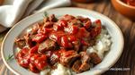 Slow Cooker Beef with Tangy Barbeque Sauce