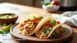 Pressure Cook Shredded Chicken Tacos Quick