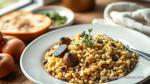 Roasting Portobello Risotto with Thyme