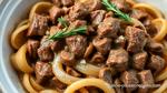 Slow Cooker Beef Stroganoff with Rosemary