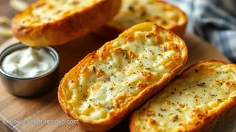 Air Fryer Garlic Bread with Cheesy Goodness