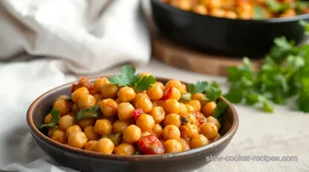 Sautéed Chickpeas & Veggies in Spiced Sauce