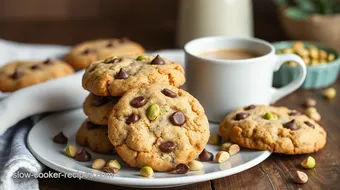 Bake Chocolate Chip Cookies with Pistachios