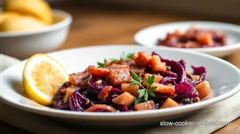 Braise Red Cabbage with Bacon Delightfully