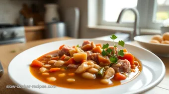 Cooked Ham & Bean Soup - Hearty Comfort Meal