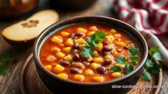 Savoring Mexican Corn & Bean Soup in 40 Min