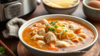 Simmered Ginger Chicken Noodle Soup Delight