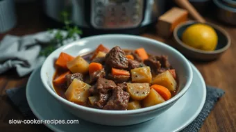 How to Make My Grandmother's Hearty Instant Pot Slow Cooker Beef Stew recipe card