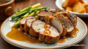 Sear Pork Tenderloin with Maple Mustard Glaze