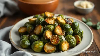 Roasted Brussels Sprouts with Parmesan Flavor