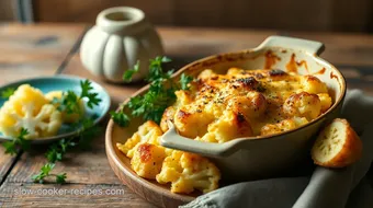 Roasted Cauliflower Cheesy Gratin Dish