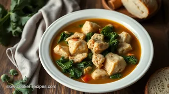 Slow-Cooked Chicken Stew with Kale