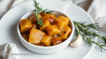 Slow-Cooked Garlic Confit with Rosemary