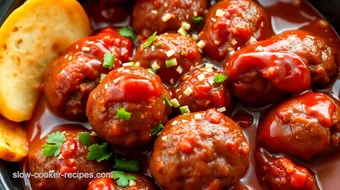 Slow Cooker Beef BBQ Meatballs - Easy & Tasty