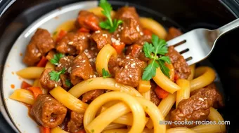 Slow Cooker Beef Pasta Comforting Delight