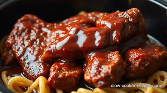 Slow Cooker Beef Ribs with Smoky BBQ Sauce