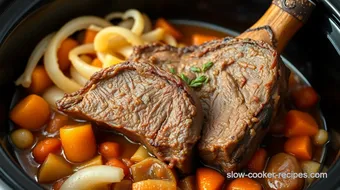 Slow Cooker Beef Shank: Hearty Comfort Dish recipe card