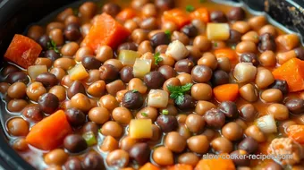 Slow Cooker Black-Eyed Peas with Flavorful Twist recipe card