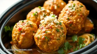 Slow Cooker Chicken Meatballs in 4 Hours