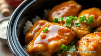 Slow Cooker Chicken with Sweet Honey Garlic