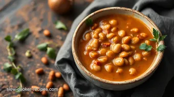 Sautéed Bean Soup with Spicy Flavor