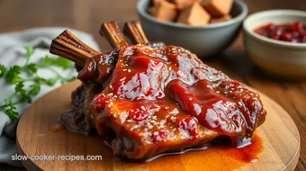 Bake Pork Spareribs with Spicy Plum Sauce