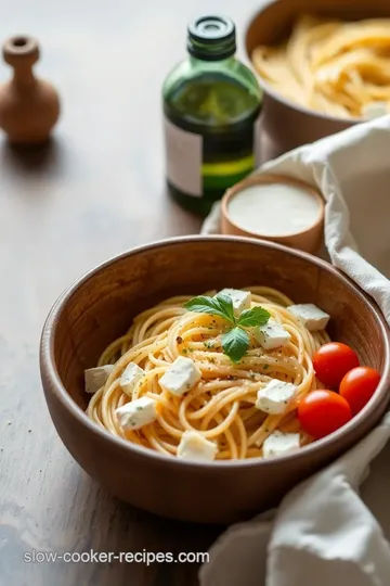 Creamy Goat Cheese Pasta with Fresh Herbs ingredients
