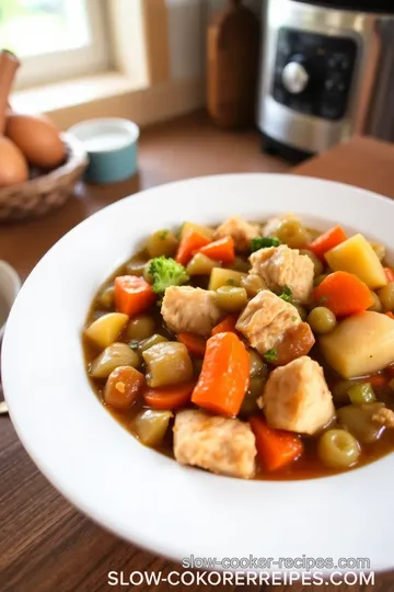 Cozy Slow Cooker Chicken & Veggie Stew steps