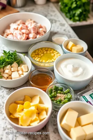 Creamy Chicken Tortellini Alfredo ingredients