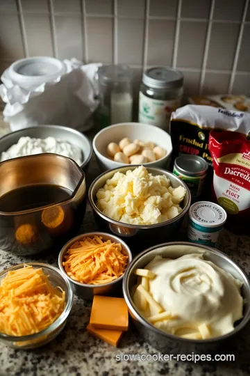 Creamy Potato and Cheese Pierogi ingredients