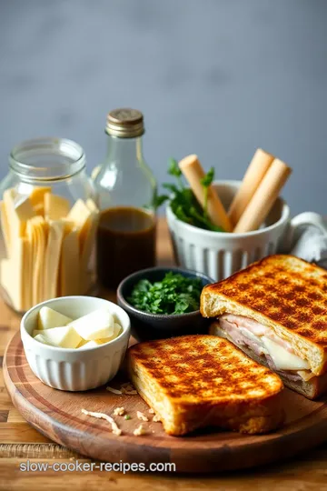 Delicious Ham and Cheese Toastie ingredients