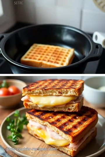 Delicious Ham and Cheese Toastie steps