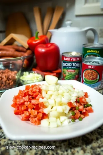 Fiery Slow Cooker Chorizo Chili ingredients