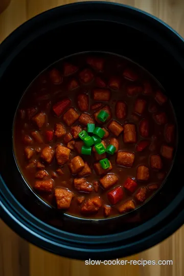 Fiery Slow Cooker Chorizo Chili presentation