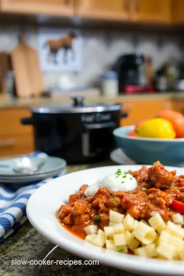 Fiery Slow Cooker Chorizo Chili steps