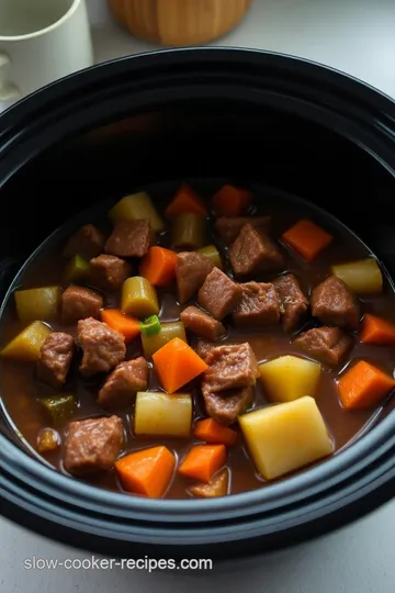 Hearty Low FODMAP Beef Stew presentation