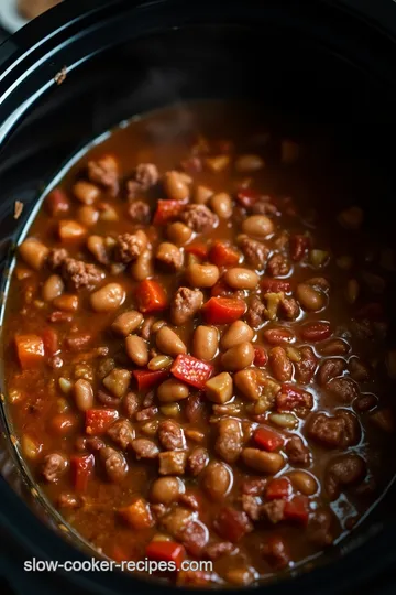 Hearty Slow Cooker Camping Chili presentation