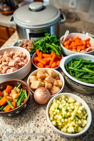 Slow Cooker Chicken and Vegetable Stew ingredients