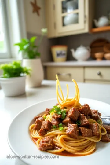 Incredible Slow Cooker Beef Ramen Noodles steps