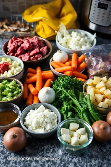 Instant Pot Classic Beef Stew ingredients