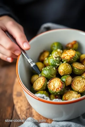 Easy Roasted Brussels Sprouts & Carrots presentation