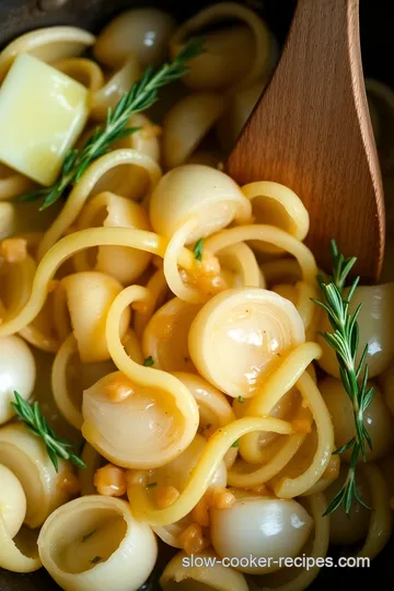 Sautéed Shallots with Honey and Thyme presentation