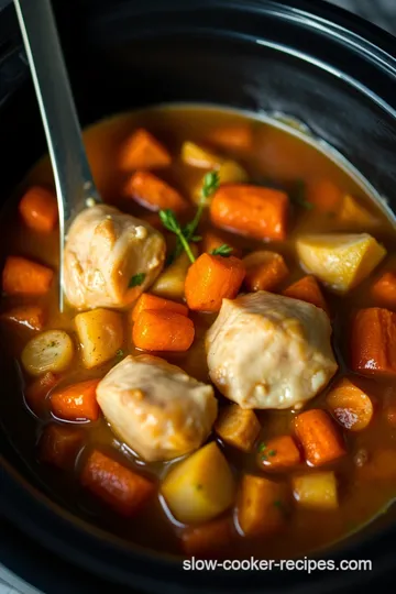 Savory Herb Chicken and Vegetable Stew presentation